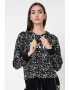 DKNY Hanorac crop cu imprimeu Splatter - Pled.ro