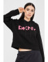 DKNY Hanorac crop cu logo supradimensionat pentru antrenament - Pled.ro