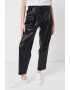 DKNY Pantaloni crop din piele ecologica - Pled.ro