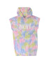 DKNY Rochie cu gluga model tie-dye si logo - Pled.ro