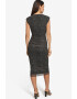 DKNY Rochie midi cambrata cu model - Pled.ro