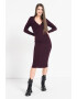 DKNY Rochie midi striata cu croiala bodycon - Pled.ro