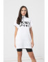 DKNY Rochie sport cu fenta cu fermoar pentru fitness - Pled.ro