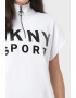 DKNY Rochie sport cu fenta cu fermoar pentru fitness - Pled.ro