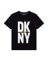 DKNY Tricou cu decolteu la baza gatului si imprimeu logo - Pled.ro