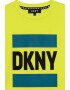 DKNY Tricou cu decolteu la baza gatului si imprimeu logo - Pled.ro