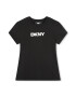 DKNY Tricou cu decolteu la baza gatului si imprimeu logo - Pled.ro