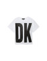 DKNY Tricou cu decolteu la baza gatului si logo supradimensionat - Pled.ro