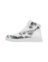 DOGO SHOES Pantofi sport mid-high din piele ecologica cu imprimeu Love Me - Pled.ro