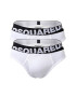 Dsquared2 Set de chiloti uni din amestec de bumbac - 2 perechi - Pled.ro