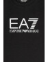 EA7 Bluza cu imprimeu logo si decolteu la baza gatului - Pled.ro