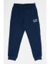 EA7 Pantaloni sport de bumbac cu imprimeu logo - Pled.ro