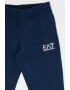 EA7 Pantaloni sport de bumbac cu imprimeu logo - Pled.ro