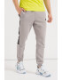 EA7 Pantaloni sport din amestec de bumbac cu logo - Pled.ro