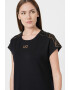 EA7 Rochie-tricou din amestec de modal cu logo discret - Pled.ro