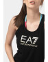 EA7 Top cu imprimeu logo si decupaj racerback - Pled.ro