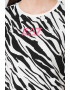 EA7 Tricou crop din amestec de modal cu imprimeu logo si animal print - Pled.ro