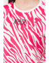 EA7 Tricou crop din amestec de modal cu imprimeu logo si animal print - Pled.ro