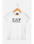 EA7 Tricou cu decolteu la baza gatului si imprimeu logo - Pled.ro