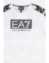 EA7 Tricou cu decolteu la baza gatului si logo - Pled.ro