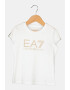 EA7 Tricou cu imprimeu logo stralucitor - Pled.ro