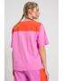 EA7 Tricou lejer cu model colorblock - Pled.ro