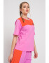 EA7 Tricou lejer cu model colorblock - Pled.ro