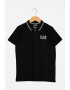 EA7 Tricou polo din material pique cu imprimeu logo - Pled.ro