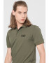 EA7 Tricou polo din material pique cu logo pe piept - Pled.ro