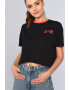 Ecko Tricou crop regular fit Tavion - Pled.ro