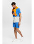 EDC by Esprit Tricou cu decolteu la baza gatului si model colorblock - Pled.ro