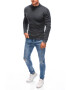 EDOTI Pulover slim fit cu guler inalt - Pled.ro