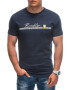 EDOTI Tricou de bumbac cu text - Pled.ro