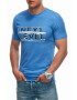 EDOTI Tricou de bumbac cu text - Pled.ro