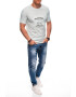 EDOTI Tricou de bumbac cu text - Pled.ro