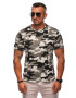 EDOTI Tricou din bumbac cu imprimeu camuflaj - Pled.ro