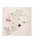 EFAYN.RO Bratari dama set 5 bucati model cute si versatil accesorii multiple reglabile tematica blue madness EFAYN - Pled.ro