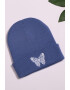 EFAYN.RO Caciula dama model minimalist cu fluturas tematica snow butterfly marime universala EFAYN - Pled.ro