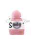 EFAYN.RO Caciula pentru copii moale si calduroasa model cu pom pom tematica smile you are the best 2 – 8 ani EFAYN - Pled.ro