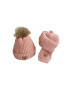 EFAYN.RO Caciula pentru copii set doua piese model moale si calduros cu pom pom si fular asortat tematica I’m a baby bear 1 – 5 ani EFAYN - Pled.ro