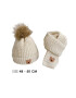 EFAYN.RO Caciula pentru copii set doua piese model moale si calduros cu pom pom si fular asortat tematica I’m a baby bear 1 – 5 ani EFAYN - Pled.ro