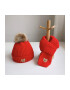 EFAYN.RO Caciula pentru copii set doua piese model moale si calduros cu pom pom si fular asortat tematica I’m a baby bear 1 – 5 ani EFAYN - Pled.ro