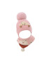 EFAYN.RO Caciula pentru copii set doua piese model pom pom cu ursulet curios fular asortat tip guler tematica I’m a friendly little bear 12 luni – 2 ani EFAYN - Pled.ro