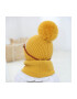 EFAYN.RO Caciula pentru copii set doua piese model pom pom cu ursulet curios fular asortat tip guler tematica I’m a friendly little bear 12 luni – 2 ani EFAYN - Pled.ro