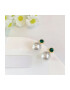 EFAYN.RO Cercei dama model fashion elegant cu margelute si accesoriu din cristal tematica green touch EFAYN - Pled.ro