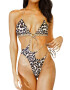 EFAYN.RO Costum de baie dama 2 piese animal print leopard slip tanga sutien reglabil EFAYN RO - Pled.ro