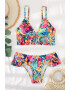 EFAYN.RO Costum de baie dama 2 piese model fashion summer vibe cu flori EFAYN - Pled.ro