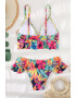 EFAYN.RO Costum de baie dama 2 piese model fashion summer vibe cu flori EFAYN - Pled.ro