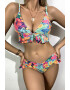 EFAYN.RO Costum de baie dama 2 piese model fashion summer vibe cu flori EFAYN - Pled.ro