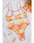 EFAYN.RO Costum de baie dama 2 piese model floral sutien tip bustiera si chilot cu talie inalta EFAYN - Pled.ro